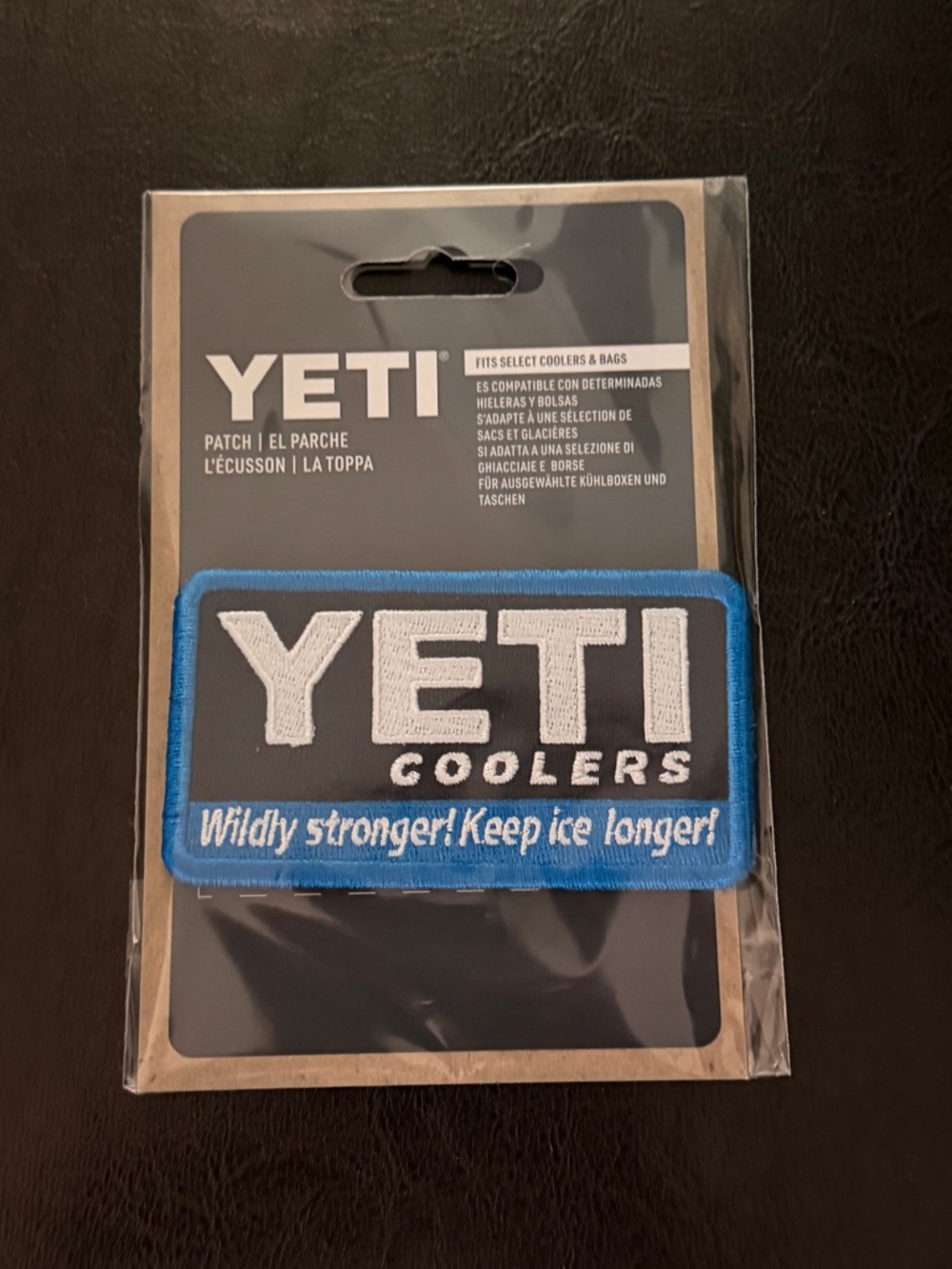 Yeti Coolers Navy and White Branded Throwback Patch Retro